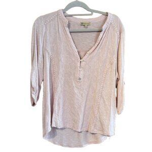 Democracy Women's Shirt Size L Peach (B5)